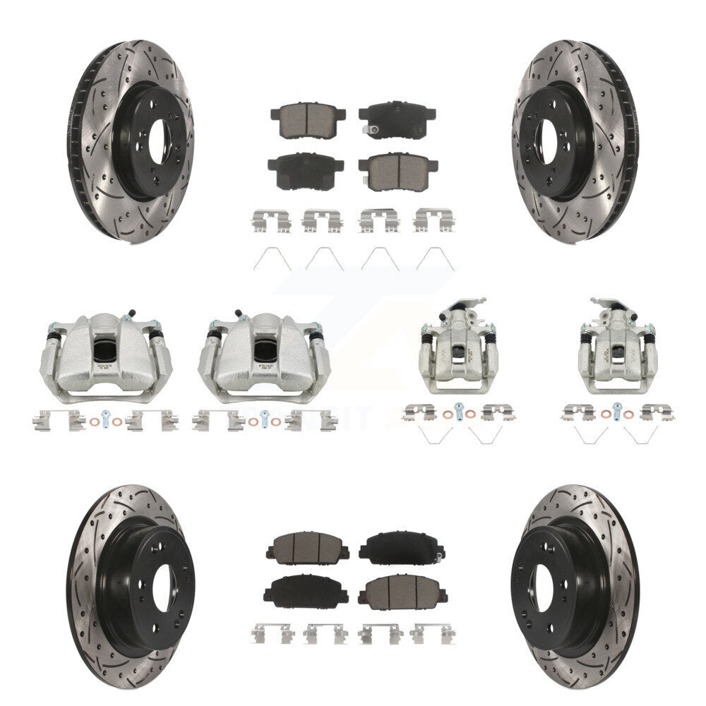 Transit Auto KCD-100261C Disc Brake Kit for 2013-2016 Honda Accord - Front and Rear product image