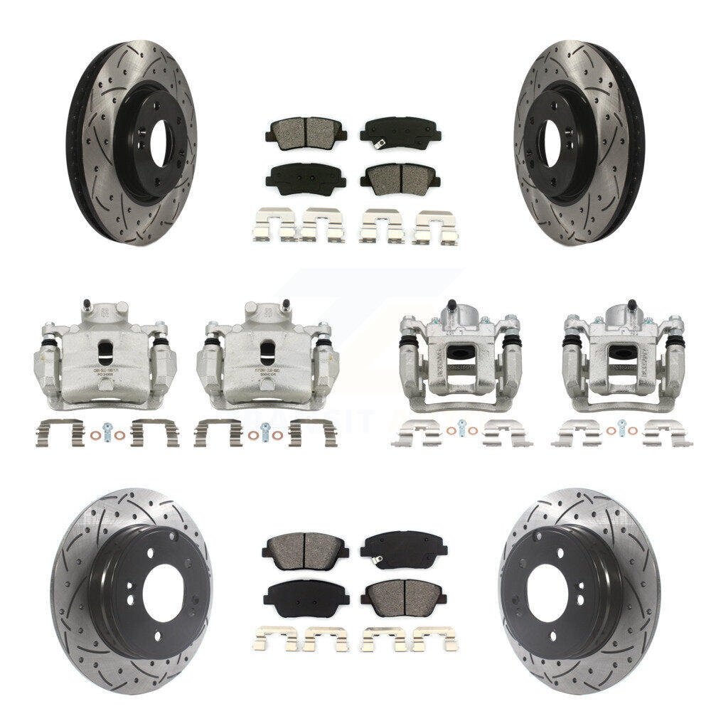 Transit Auto KCD-100261S Disc Brake Kit for 2014 Hyundai Sonata - Front and Rear product image
