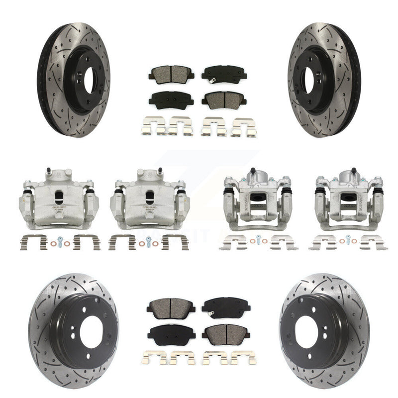 Transit Auto KCD-100261S Disc Brake Kit for 2014 Hyundai Sonata - Front and Rear product image