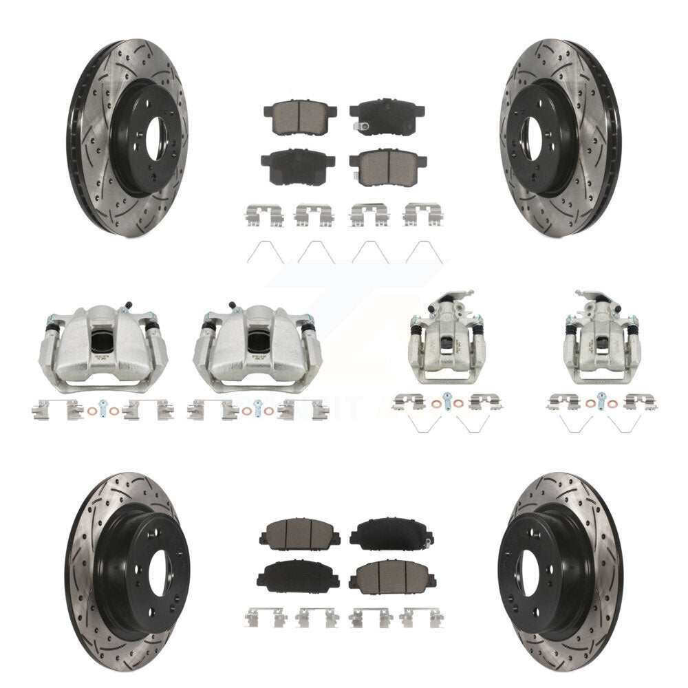 Transit Auto KCD-100262C Disc Brake Kit for 2013-2017 Honda Accord - Front and Rear product image