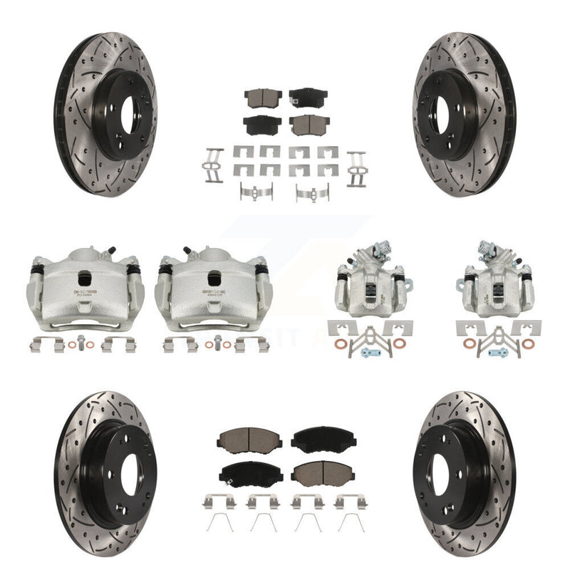 Transit Auto KCD-100263C Disc Brake Kit for 2013-2015 Honda Civic, Acura ILX - Front and Rear product image