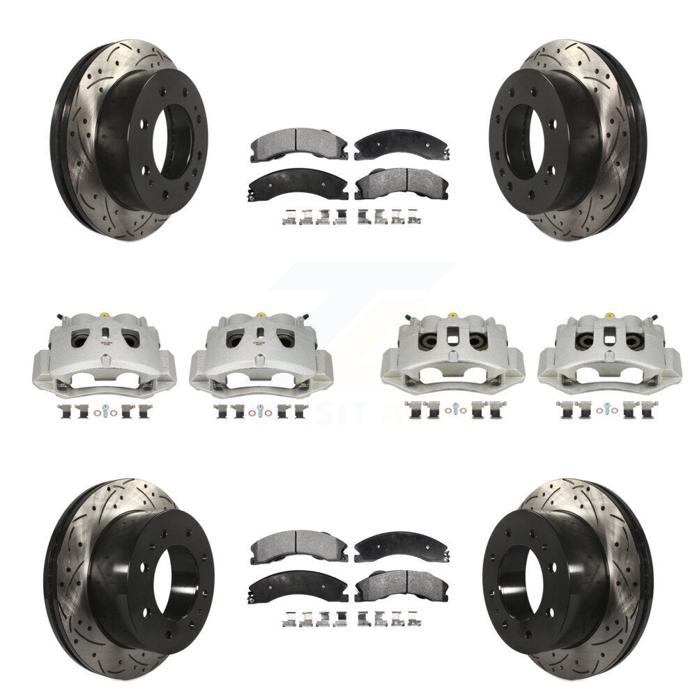 Transit Auto KCD-100263T Disc Brake Kit for 2011-2019 Chevrolet Suburban 3500 HD, Chevrolet Silverado 2500 HD, Chevrolet Silverado 3500 HD & more - Front and Rear product image
