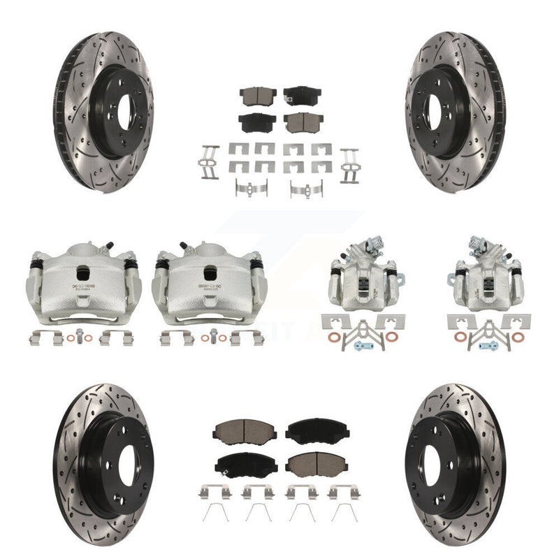 Transit Auto KCD-100264C Disc Brake Kit for 2015 Honda Civic - Front and Rear product image