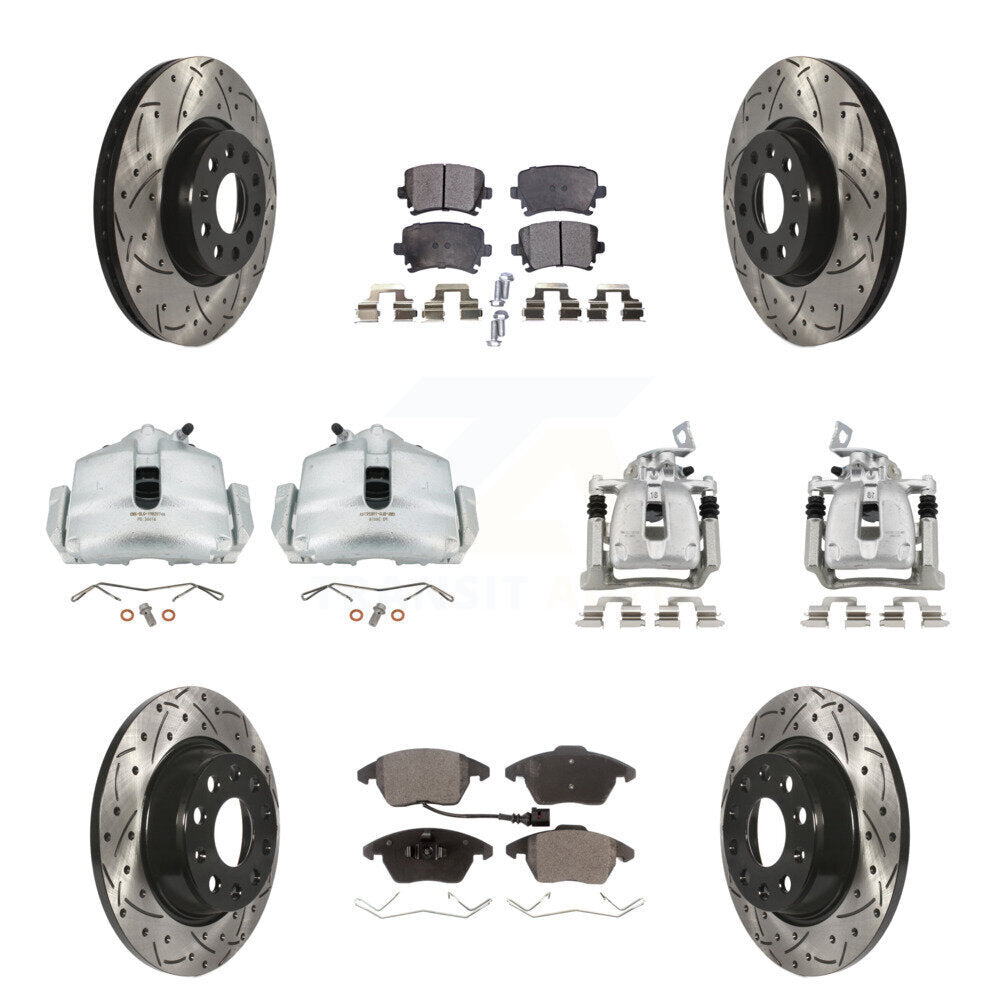 Transit Auto KCD-100264T Disc Brake Kit for 2012 Volkswagen CC - Front and Rear product image