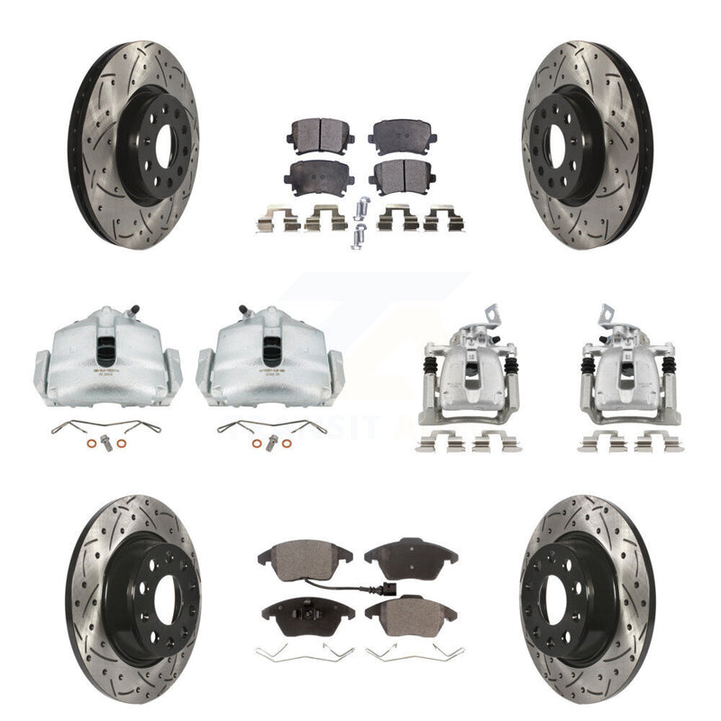 Transit Auto KCD-100264T Disc Brake Kit for 2012 Volkswagen CC - Front and Rear product image