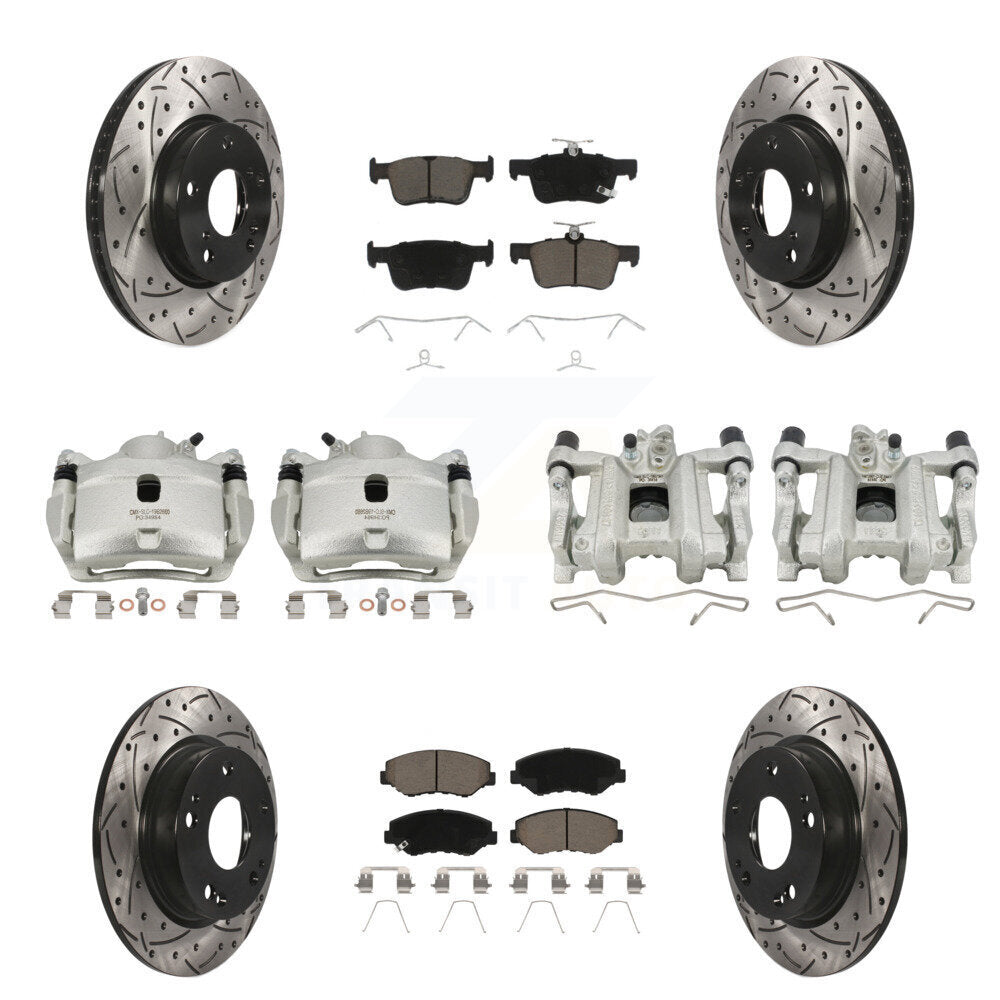 Transit Auto KCD-100266C Disc Brake Kit for 2016-2021 Honda Civic - Front and Rear product image