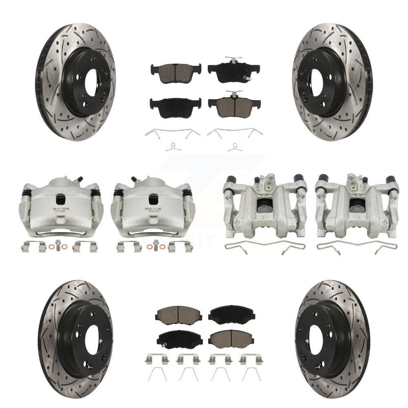 Transit Auto KCD-100266C Disc Brake Kit for 2016-2021 Honda Civic - Front and Rear product image