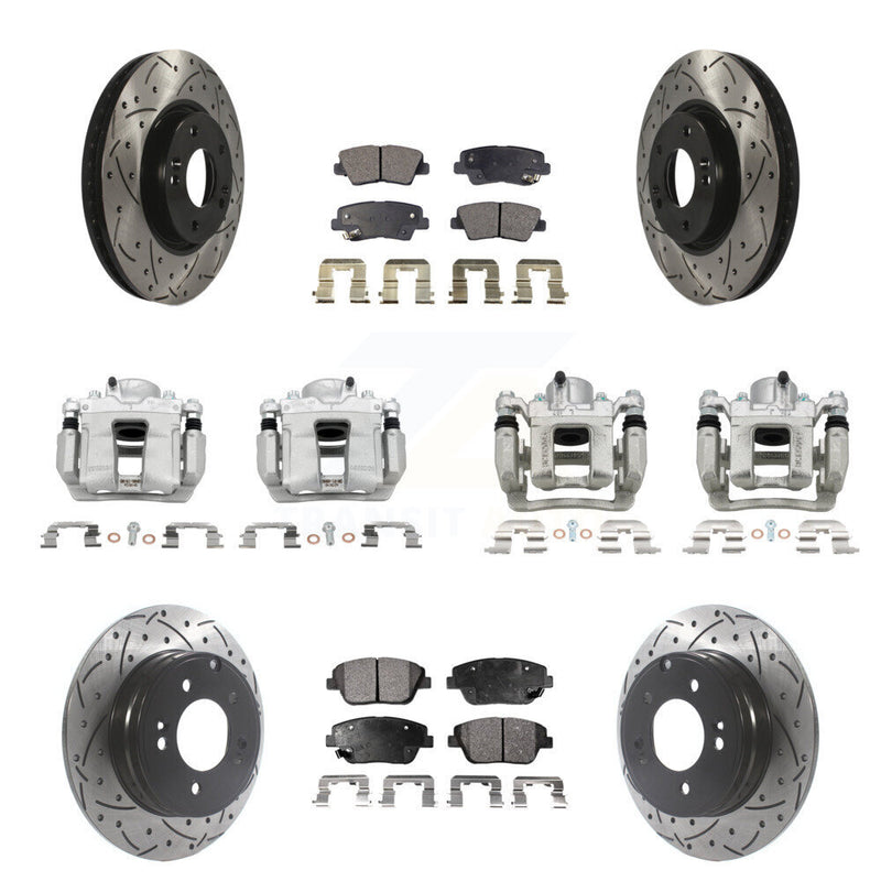 Transit Auto KCD-100267P Disc Brake Kit for 2011-2015 Hyundai Sonata, Kia Optima - Front and Rear product image