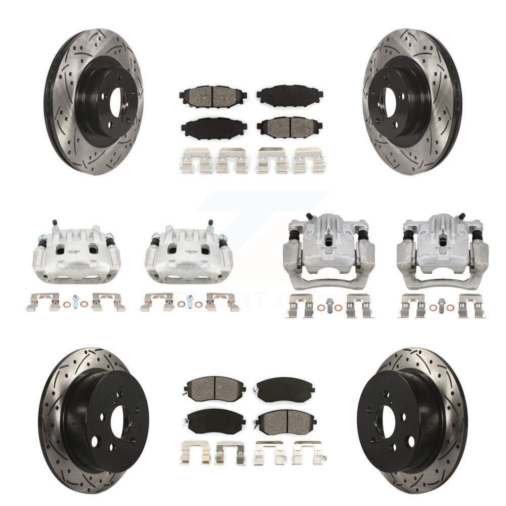 Transit Auto KCD-100267S Disc Brake Kit for 2013-2018 Subaru Crosstrek, Subaru Forester, Subaru XV Crosstrek - Front and Rear product image