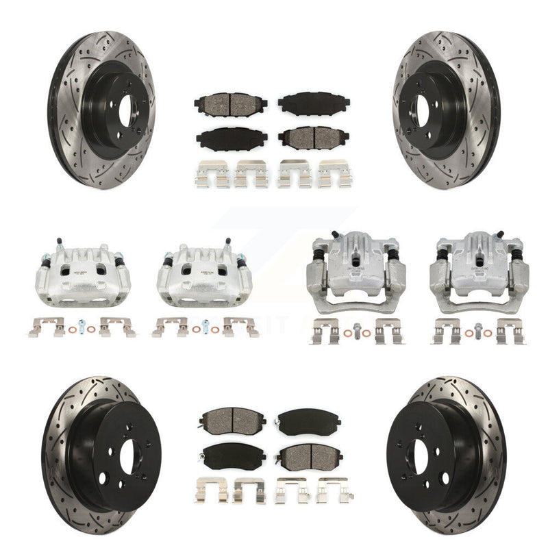 Transit Auto KCD-100267S Disc Brake Kit for 2013-2018 Subaru Crosstrek, Subaru Forester, Subaru XV Crosstrek - Front and Rear product image