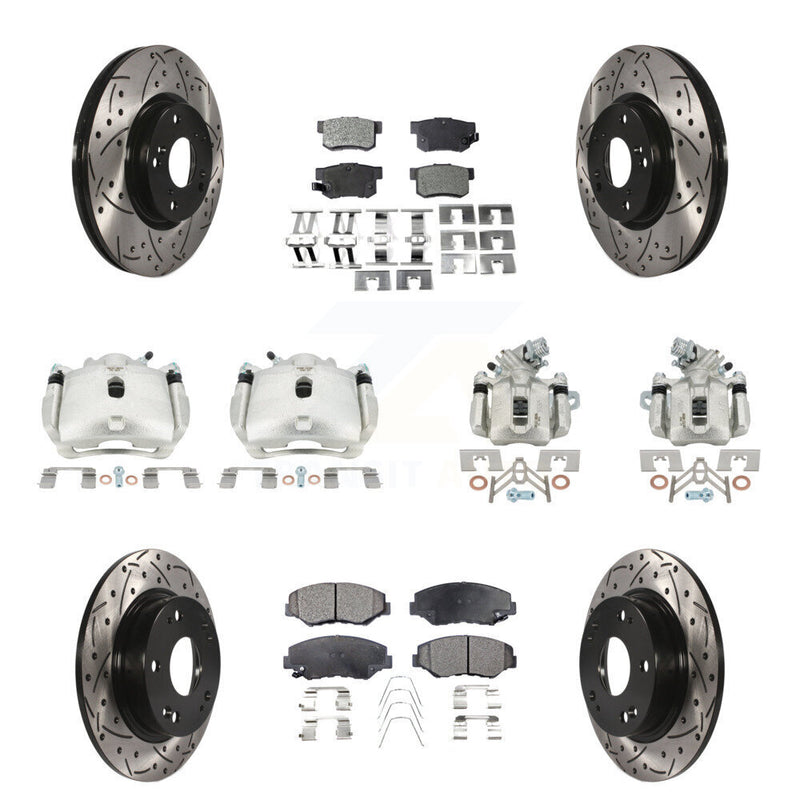 Transit Auto KCD-100267T Disc Brake Kit for 2012-2015 Acura ILX, Honda Civic - Front and Rear product image