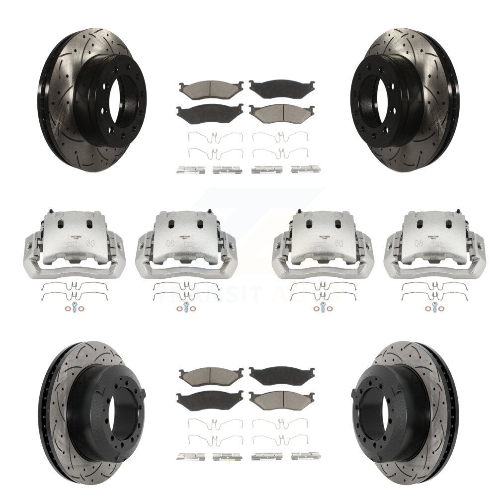 Transit Auto KCD-100268C Disc Brake Kit for 2005-2016 Ford F-450 Super Duty, International CF500, International CF600 & more - Front and Rear product image