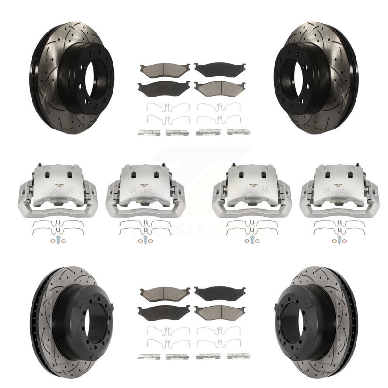 Transit Auto KCD-100268C Disc Brake Kit for 2005-2016 Ford F-450 Super Duty, International CF500, International CF600 & more - Front and Rear product image