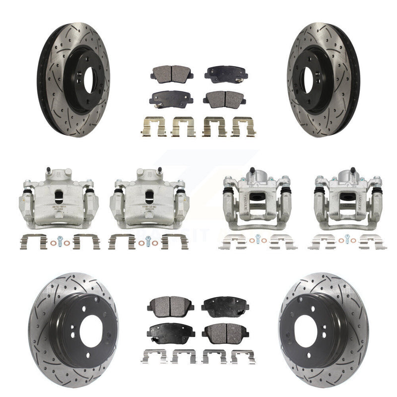 Transit Auto KCD-100268P Disc Brake Kit for 2014 Hyundai Sonata - Front and Rear product image