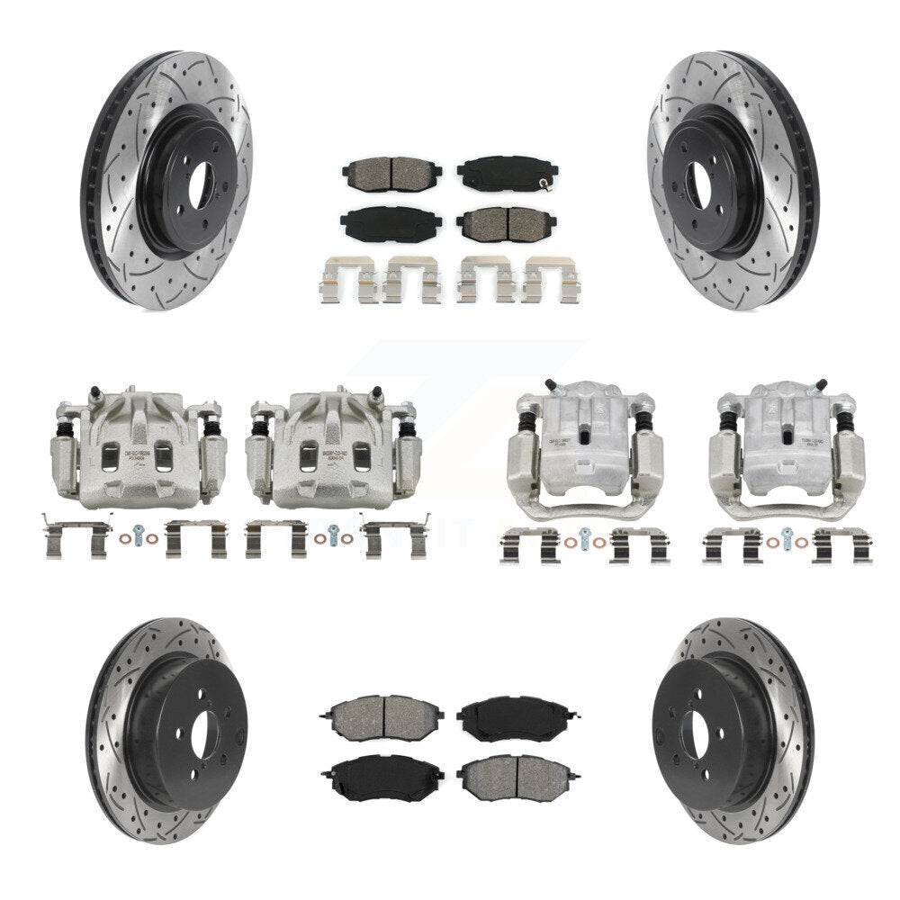 Transit Auto KCD-100268S Disc Brake Kit for 2014-2018 Subaru Forester - Front and Rear product image
