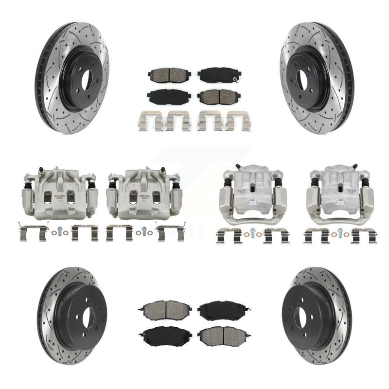 Transit Auto KCD-100268S Disc Brake Kit for 2014-2018 Subaru Forester - Front and Rear product image