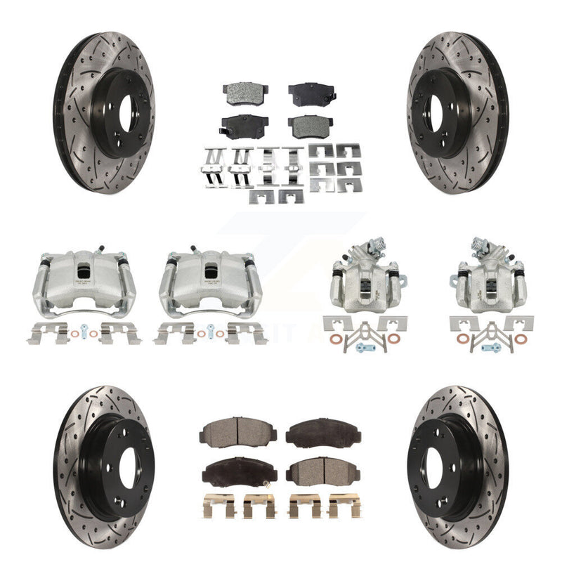 Transit Auto KCD-100268T Disc Brake Kit for 2006-2011 Acura CSX - Front and Rear product image
