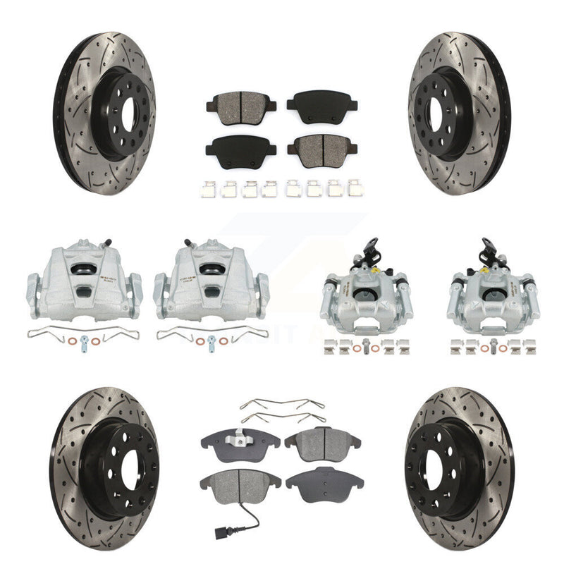 Transit Auto KCD-100270S Disc Brake Kit for 2012-2014 Volkswagen Passat - Front and Rear product image