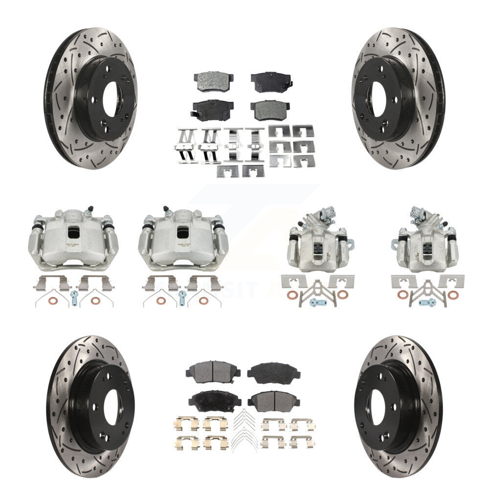 Transit Auto KCD-100271T Disc Brake Kit for 2013-2015 Acura ILX - Front and Rear product image