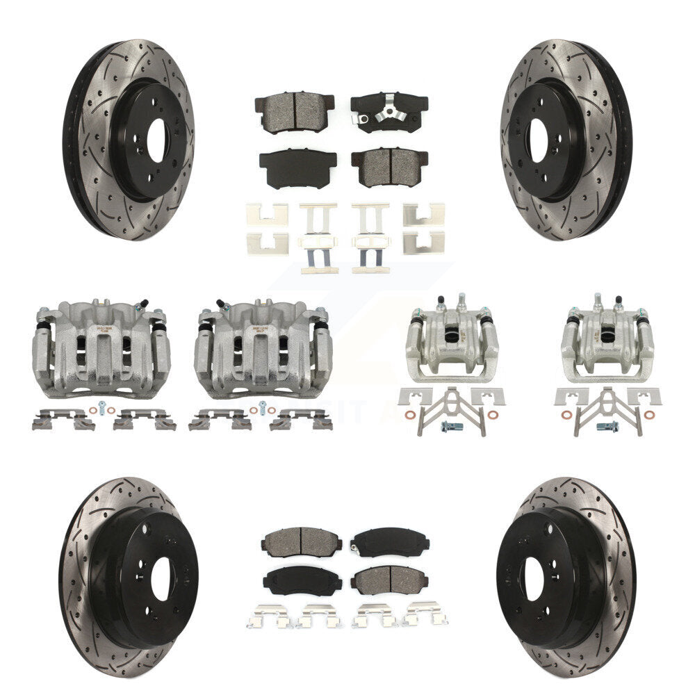 Transit Auto KCD-100272S Disc Brake Kit for 2007-2012 Acura RDX, Honda CR-V - Front and Rear product image