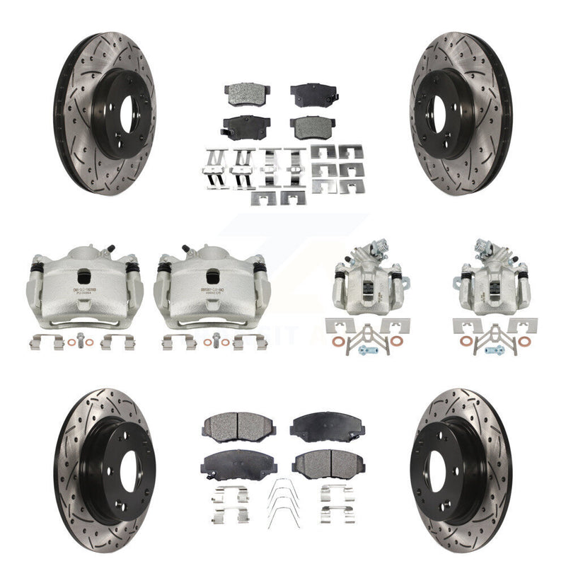 Transit Auto KCD-100272T Disc Brake Kit for 2013-2015 Honda Civic, Acura ILX - Front and Rear product image