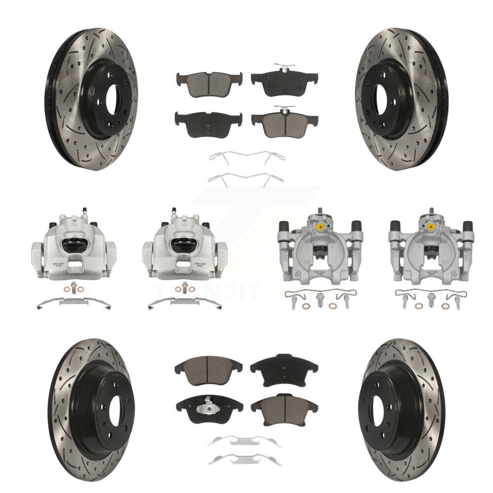 Transit Auto KCD-100273C Disc Brake Kit for 2013-2020 Ford Fusion, Lincoln MKZ - Front and Rear product image