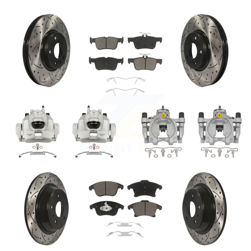 Transit Auto KCD-100273C Disc Brake Kit for 2013-2020 Ford Fusion, Lincoln MKZ - Front and Rear product image