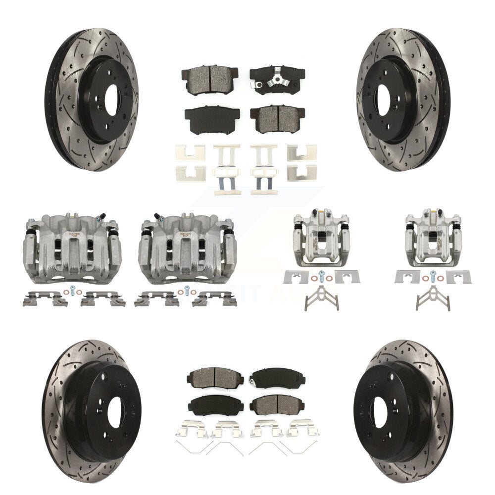 Transit Auto KCD-100274S Disc Brake Kit for 2012-2016 Honda CR-V - Front and Rear product image