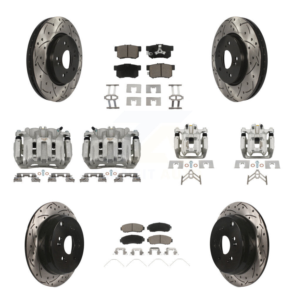 Transit Auto KCD-100275C Disc Brake Kit for 2012-2016 Honda CR-V - Front and Rear product image