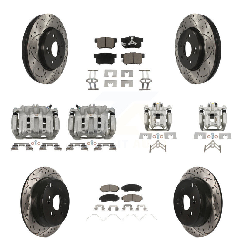 Transit Auto KCD-100275C Disc Brake Kit for 2012-2016 Honda CR-V - Front and Rear product image