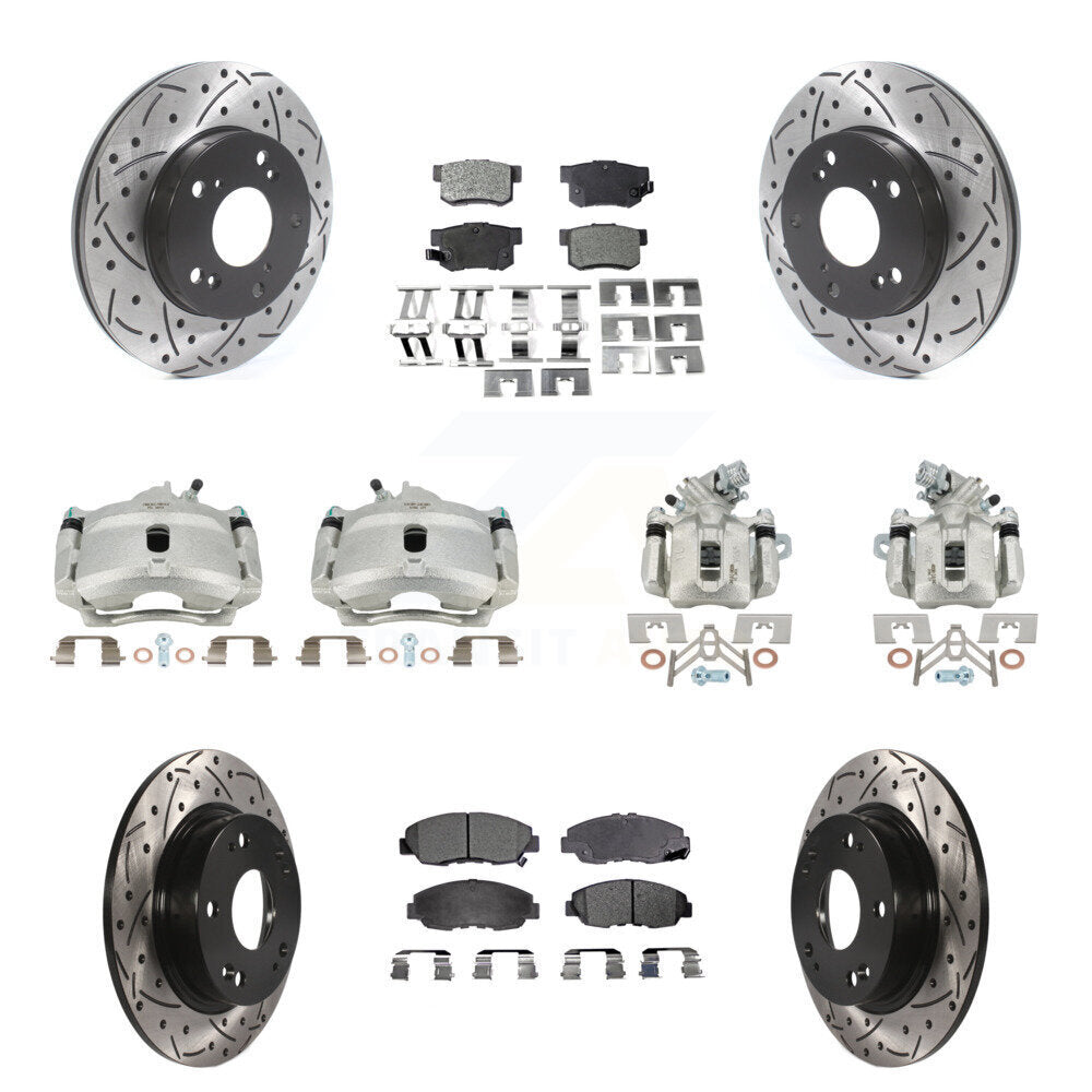 Transit Auto KCD-100275T Disc Brake Kit for 2006-2011 Honda Civic - Front and Rear product image