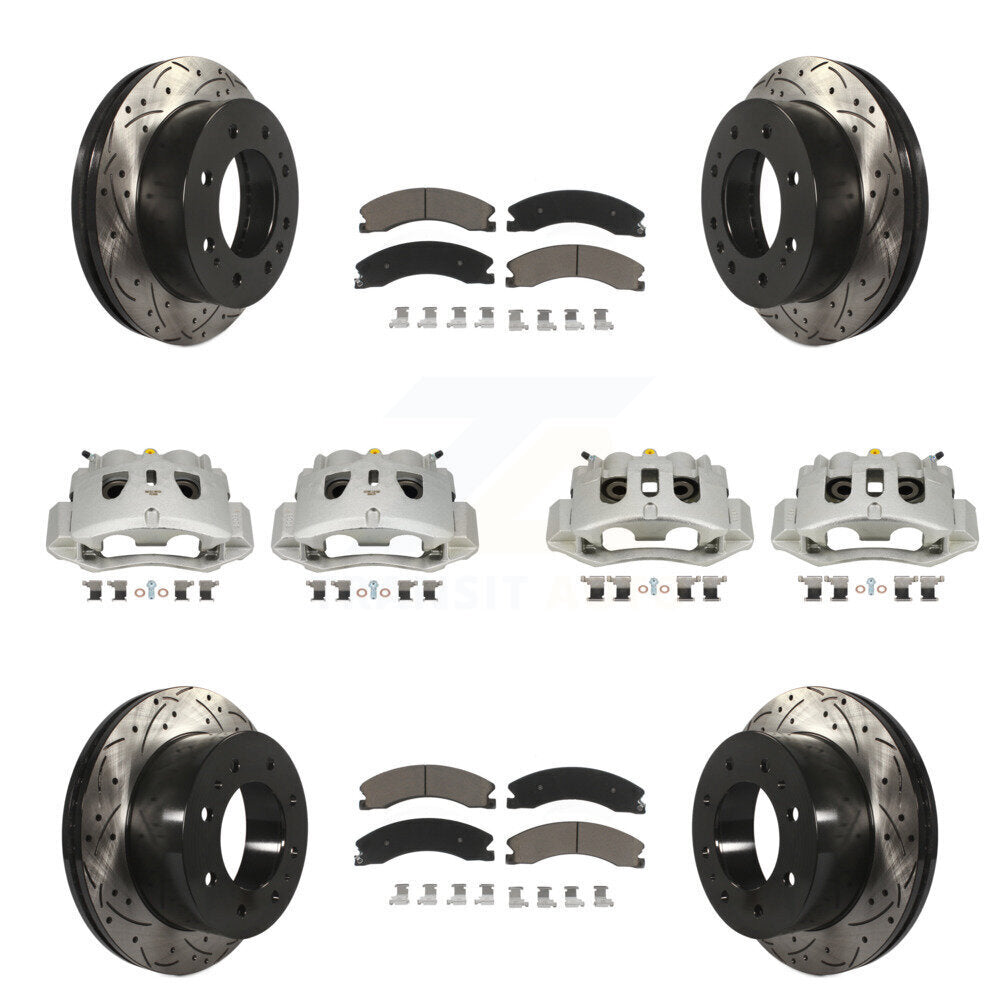 Transit Auto KCD-100276C Disc Brake Kit for 2011-2019 Chevrolet Suburban 3500 HD, Chevrolet Silverado 2500 HD, Chevrolet Silverado 3500 HD & more - Front and Rear product image