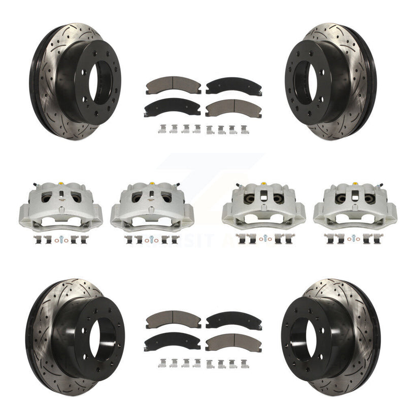 Transit Auto KCD-100276C Disc Brake Kit for 2011-2019 Chevrolet Suburban 3500 HD, Chevrolet Silverado 2500 HD, Chevrolet Silverado 3500 HD & more - Front and Rear product image
