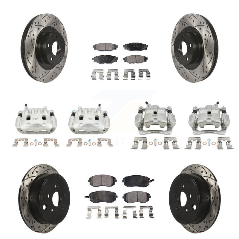 Transit Auto KCD-100276P Disc Brake Kit for 2008-2013 Subaru WRX, Subaru Impreza, Subaru Forester - Front and Rear product image