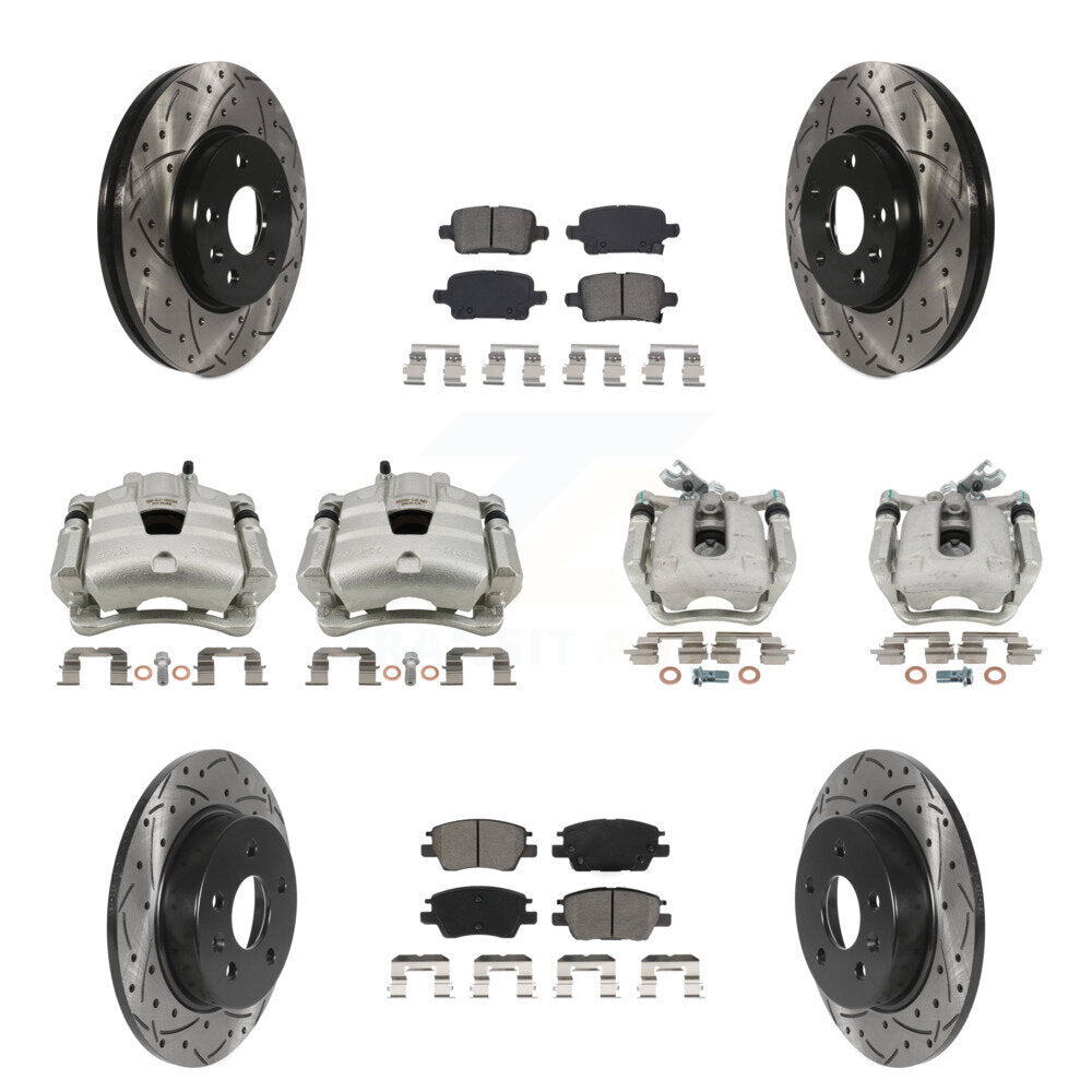 Transit Auto KCD-100276S Disc Brake Kit for 2017-2019 Chevrolet Cruze - Front and Rear product image