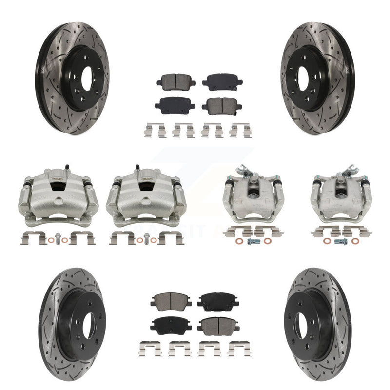 Transit Auto KCD-100276S Disc Brake Kit for 2017-2019 Chevrolet Cruze - Front and Rear product image