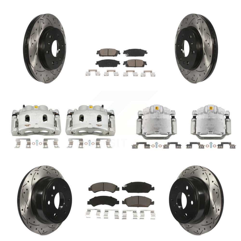 Transit Auto KCD-100278C Disc Brake Kit for 2014-2020 Chevrolet Suburban, Cadillac Escalade, Cadillac Escalade ESV & more - Front and Rear product image