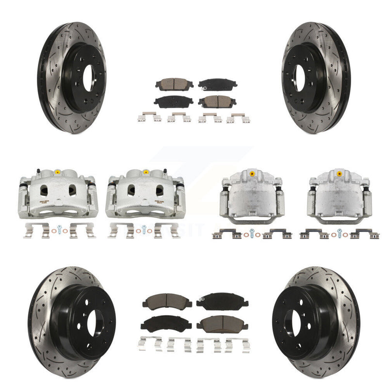 Transit Auto KCD-100278C Disc Brake Kit for 2014-2020 Chevrolet Suburban, Cadillac Escalade, Cadillac Escalade ESV & more - Front and Rear product image