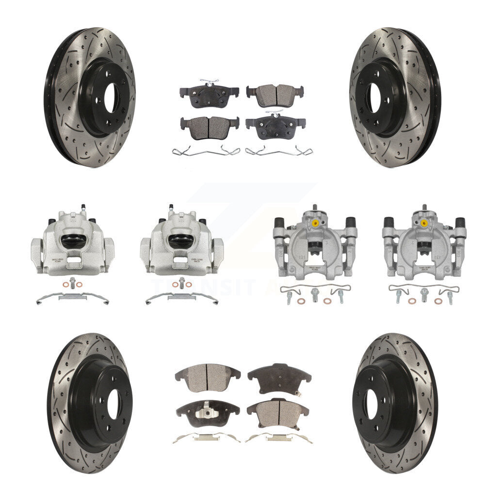 Transit Auto KCD-100278T Disc Brake Kit for 2013-2020 Ford Fusion, Lincoln MKZ - Front and Rear product image