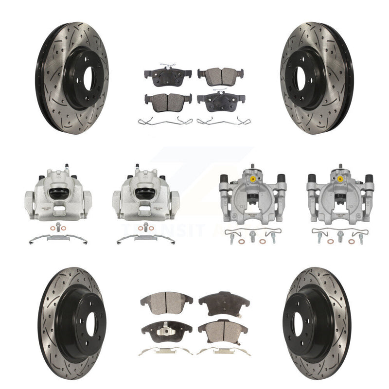 Transit Auto KCD-100278T Disc Brake Kit for 2013-2020 Ford Fusion, Lincoln MKZ - Front and Rear product image