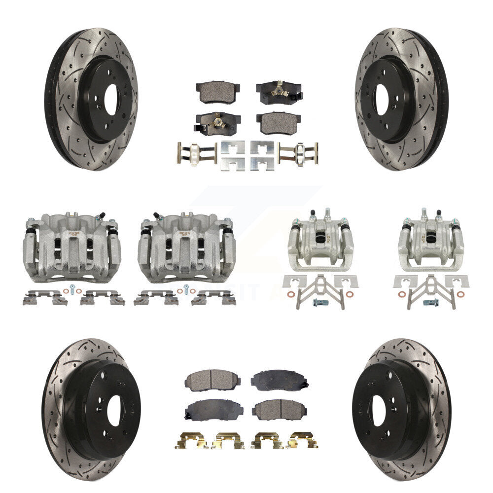 Transit Auto KCD-100279P Disc Brake Kit for 2007-2012 Acura RDX, Honda CR-V - Front and Rear product image