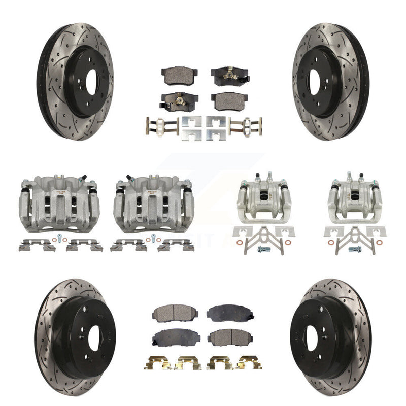 Transit Auto KCD-100279P Disc Brake Kit for 2007-2012 Acura RDX, Honda CR-V - Front and Rear product image