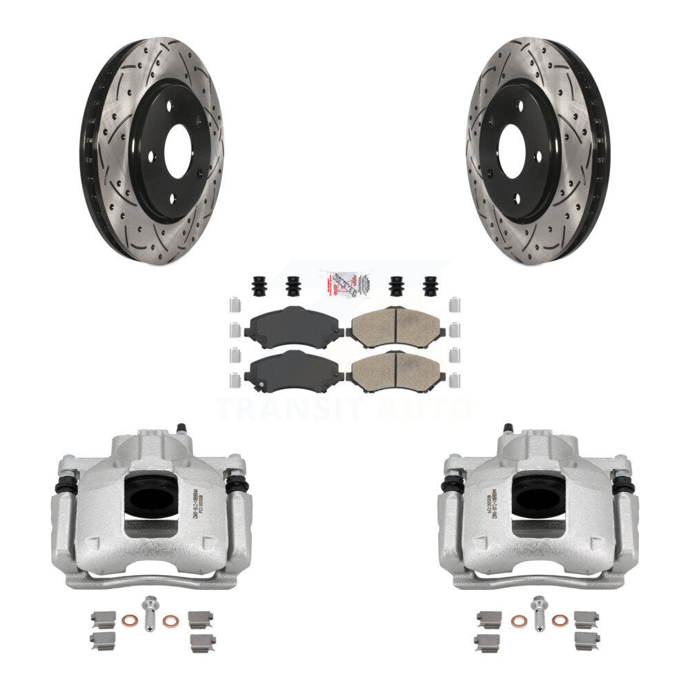 Transit Auto KCD-100280N Disc Brake Kit for 2008-2012 Ram C/V, Volkswagen Routan, Chrysler Town & Country & more - Front product image