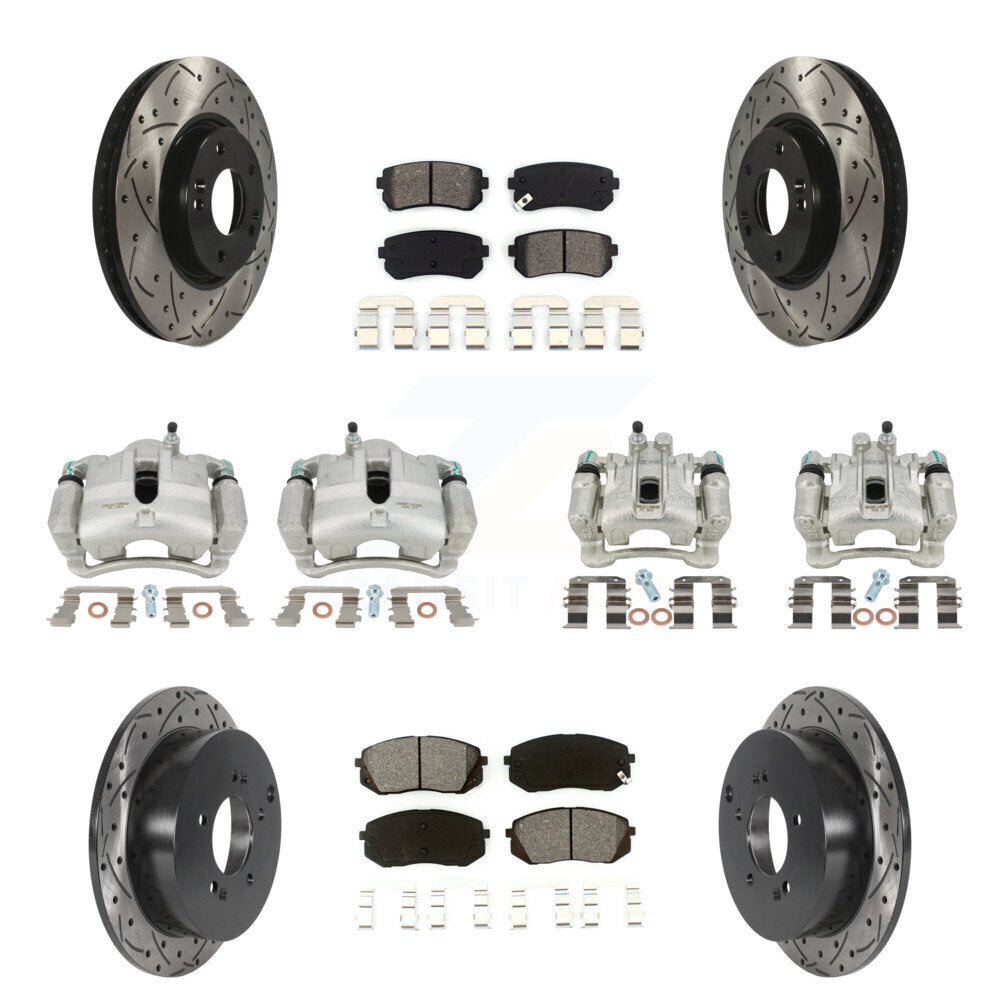 Transit Auto KCD-100280S Disc Brake Kit for 2010-2016 Kia Sportage, Hyundai Tucson - Front and Rear product image