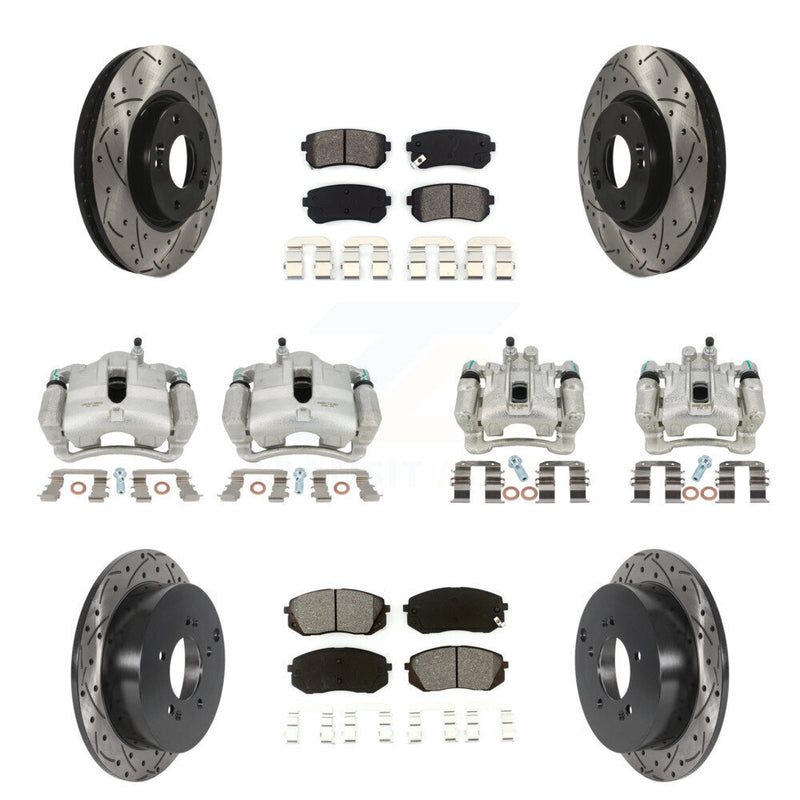Transit Auto KCD-100280S Disc Brake Kit for 2010-2016 Kia Sportage, Hyundai Tucson - Front and Rear product image