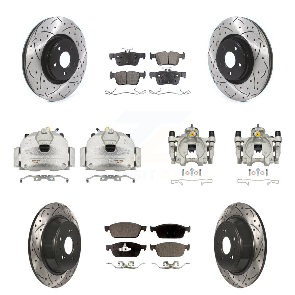 Transit Auto KCD-100280T Disc Brake Kit for 2017-2019 Lincoln MKC - Front and Rear product image