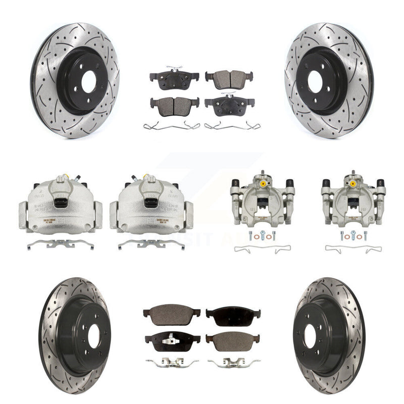 Transit Auto KCD-100280T Disc Brake Kit for 2017-2019 Lincoln MKC - Front and Rear product image