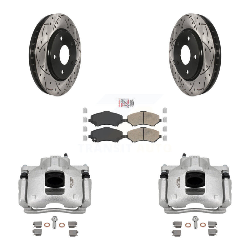 Transit Auto KCD-100281N Disc Brake Kit for 2008-2012 Ram C/V, Volkswagen Routan, Chrysler Town & Country & more - Front product image