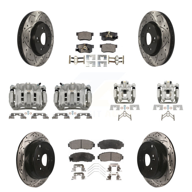 Transit Auto KCD-100281P Disc Brake Kit for 2012-2016 Honda CR-V - Front and Rear product image