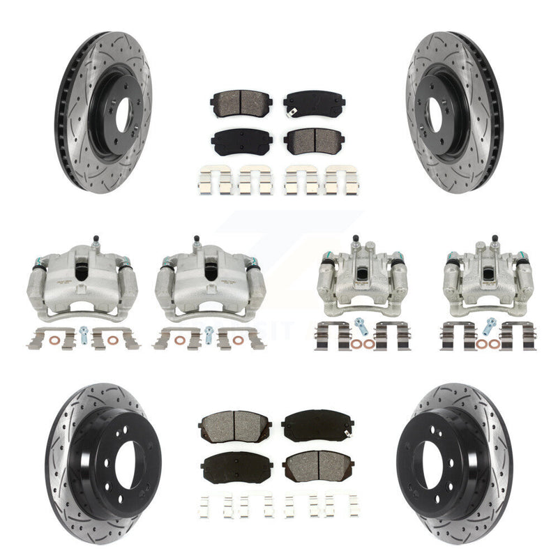 Transit Auto KCD-100282S Disc Brake Kit for 2015 Hyundai Tucson - Front and Rear product image